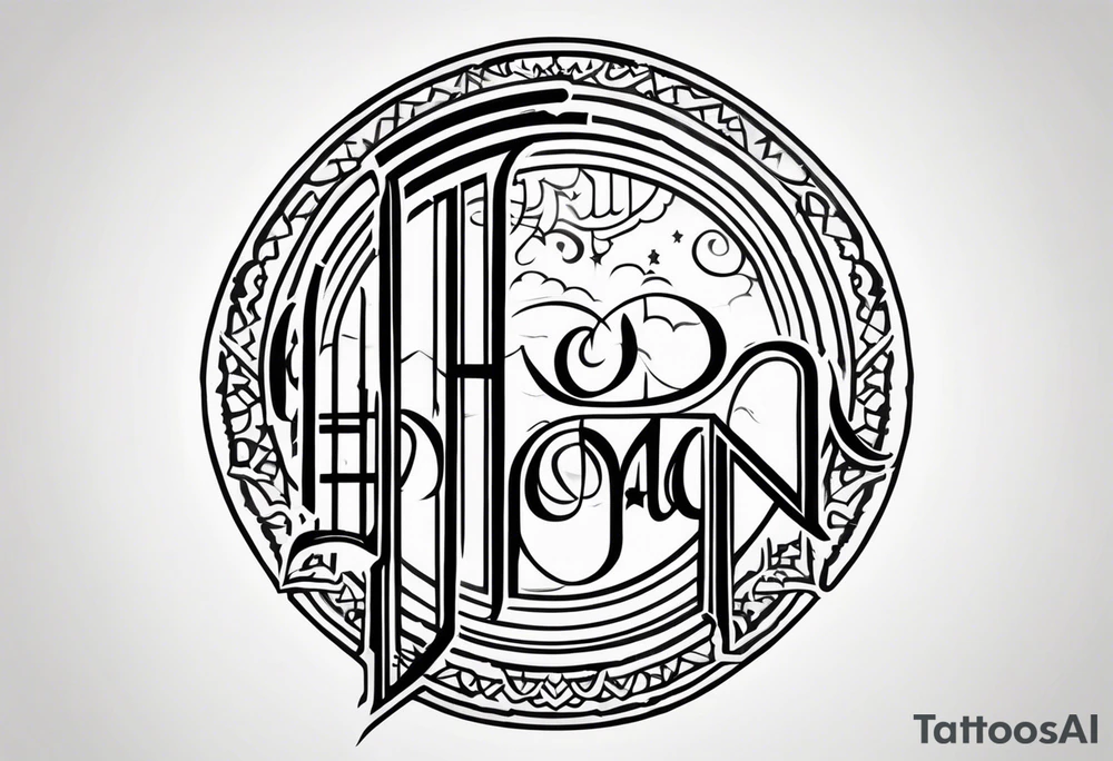 The name Hooman in farsi or tattoo idea