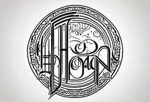 The name Hooman in farsi or tattoo idea