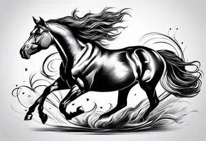 Pferd spirituell tattoo idea