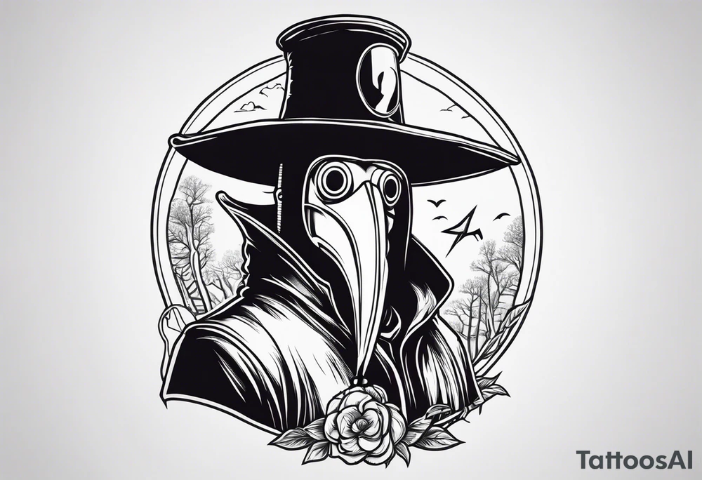 plague doctor in chernobyl tattoo idea