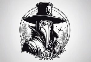 plague doctor in chernobyl tattoo idea