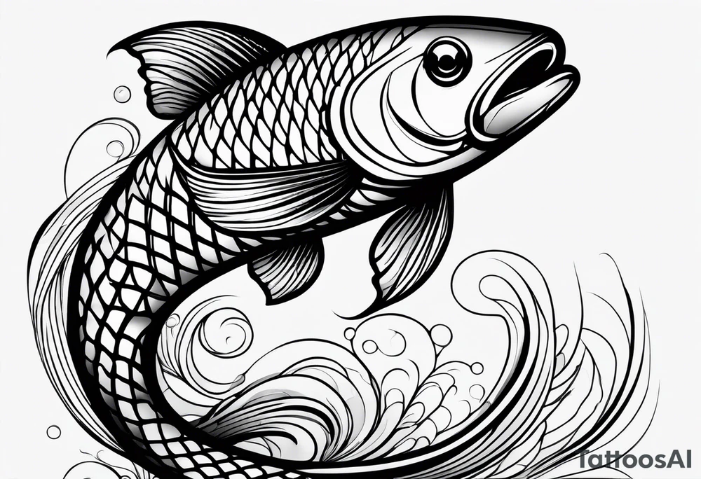 Fish scales tattoo idea