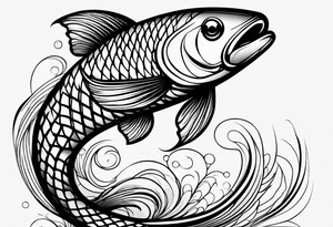 Fish scales tattoo idea