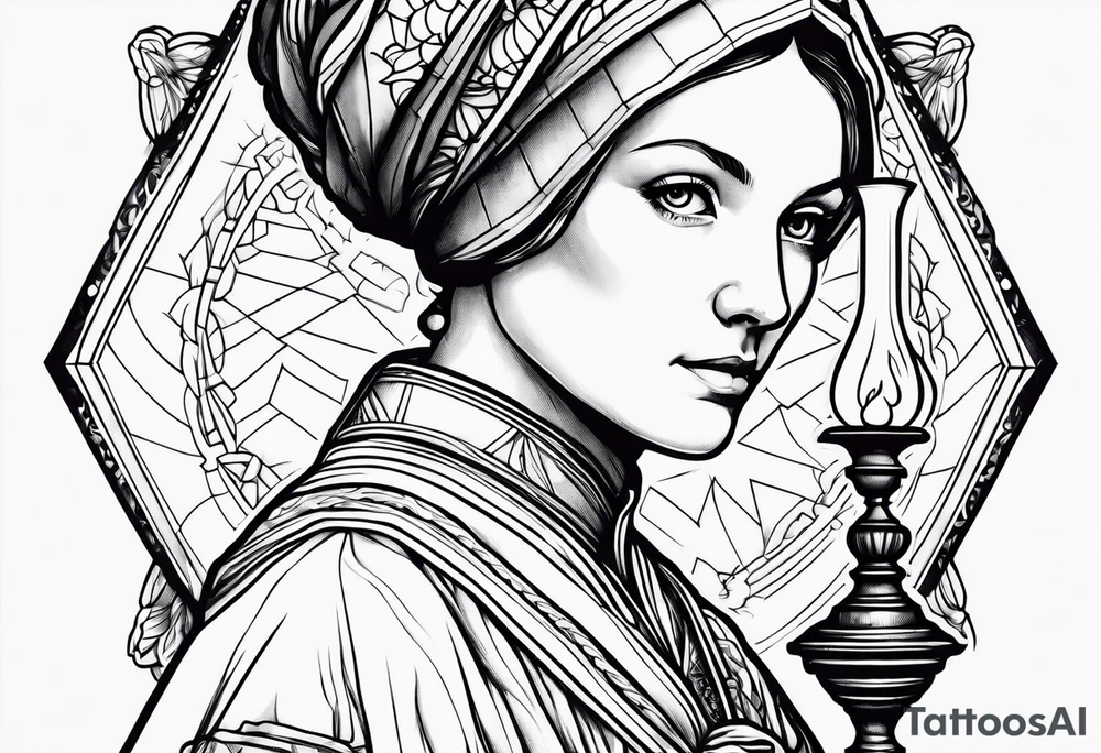 Lady with the Lamp Florence nightingale tattoo idea