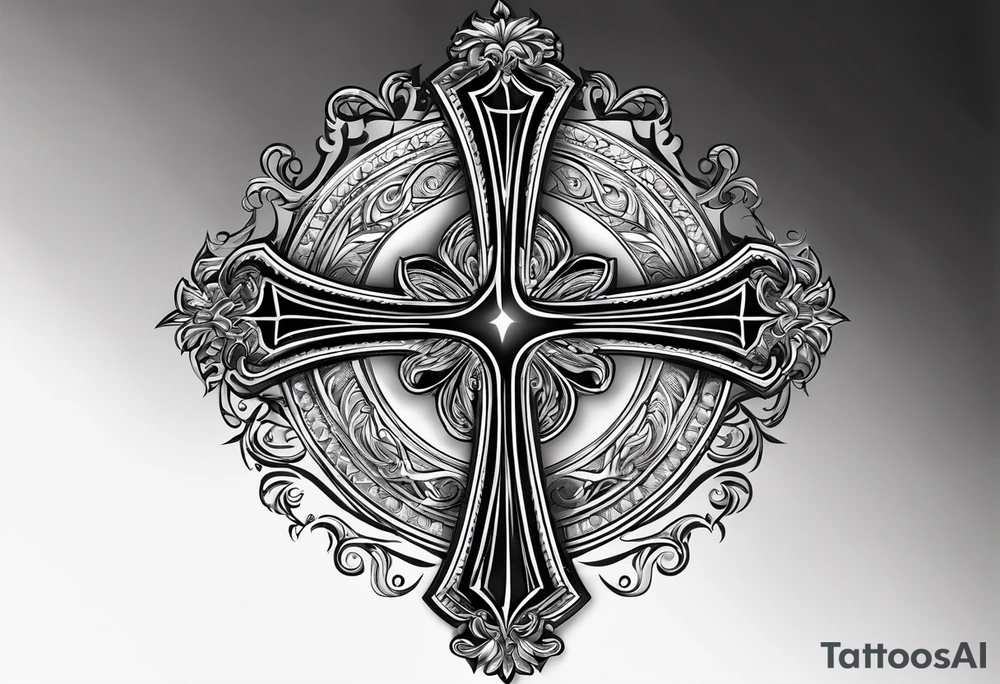 Small cross w tattoo idea