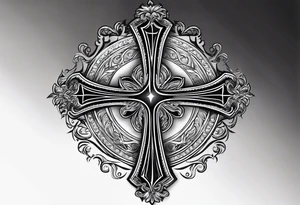 Small cross w tattoo idea