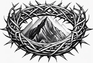 crown of thorns tattoo idea