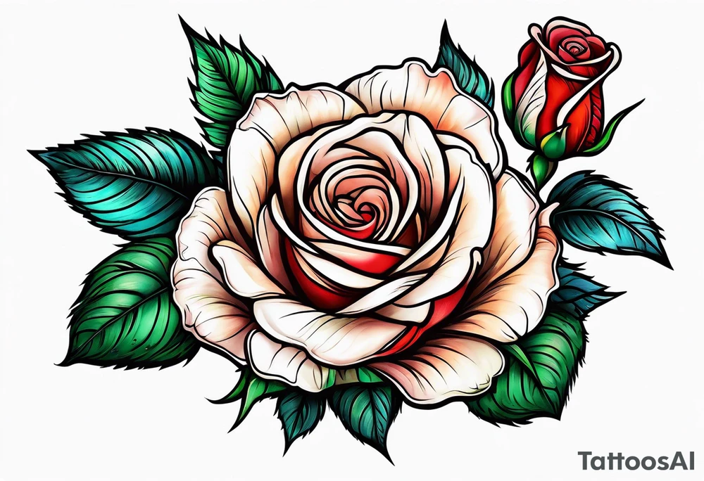 Rose on the prairie tattoo idea