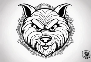 The looney tunes character taz tattoo idea