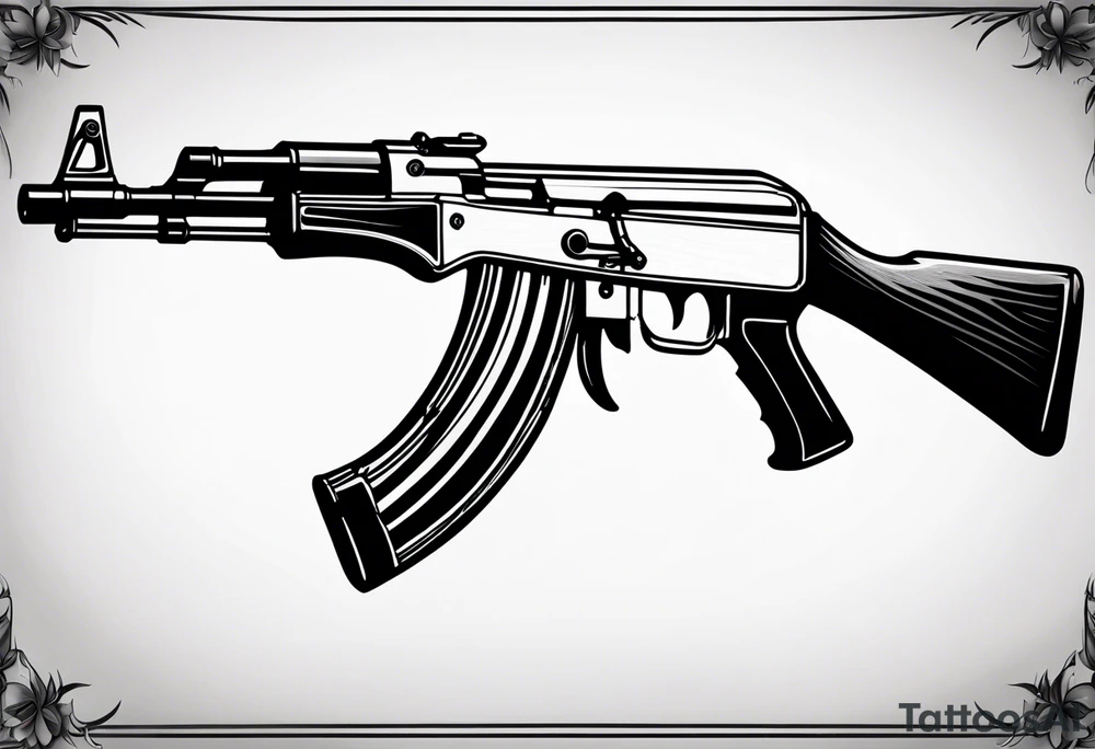 ak 47 tattoo idea
