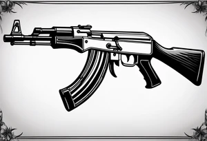 ak 47 tattoo idea