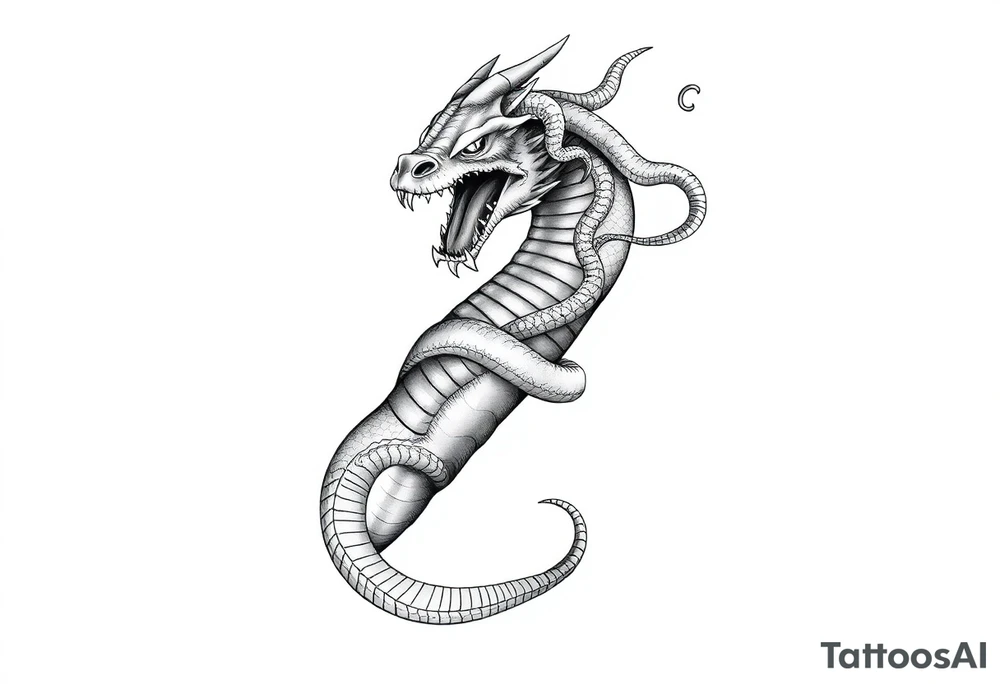 gargon with snakes on his head tattoo idea