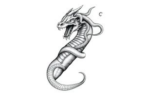 gargon with snakes on his head tattoo idea