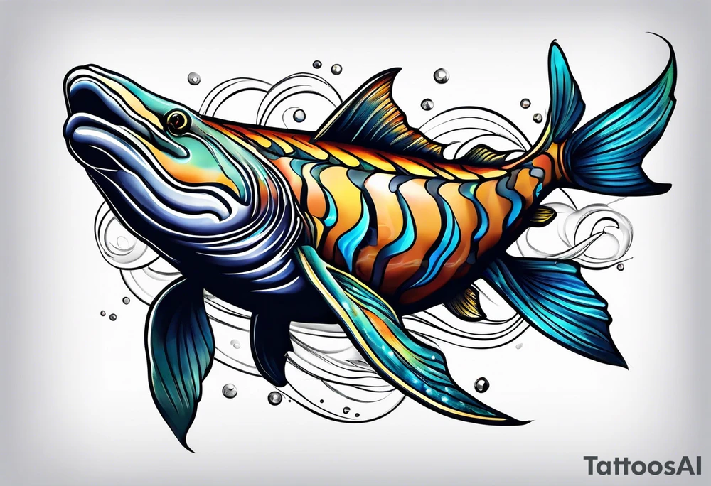 Sea animals tattoo idea