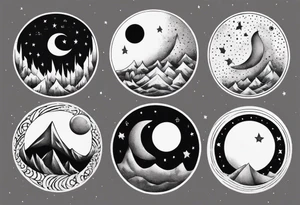 The Moon tattoo idea