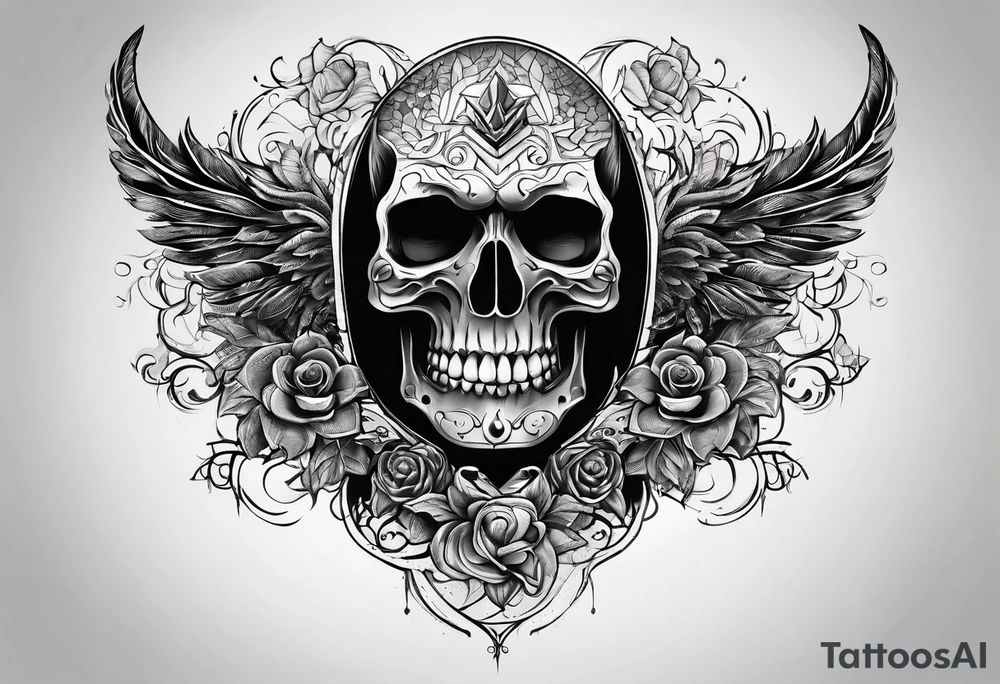 Scary hand tattoo idea