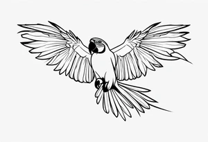 Macaw tattoo idea