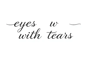 eyes with tears tattoo idea