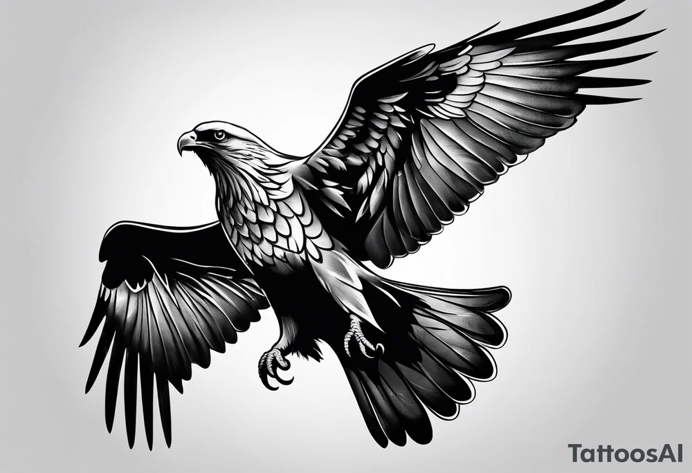 Dove and Eagle tattoo idea
