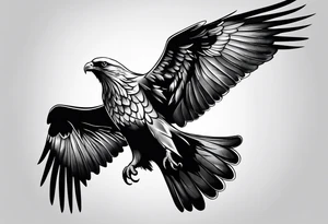 Dove and Eagle tattoo idea