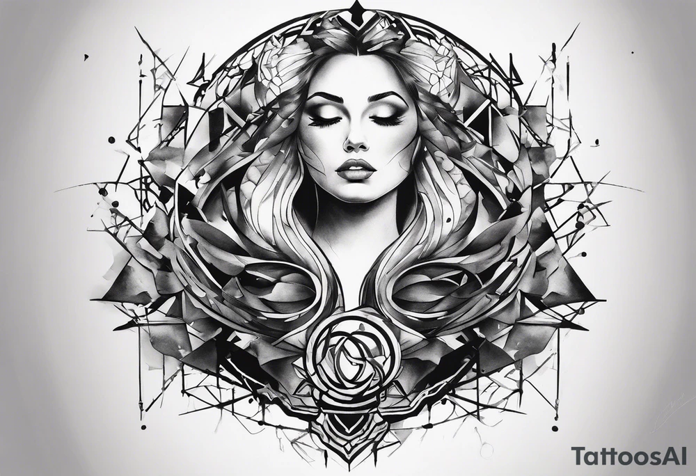 Wide tattoo that appears to be bursting out of the skin, symbolizing freedom. The tattoo should be vibrant and dynamic, with bold lines and colors that evoke a sense of liberation and empowerment. Need to incorporate broken chains. The tattoo should be visually striking and thought-provoking. tattoo idea