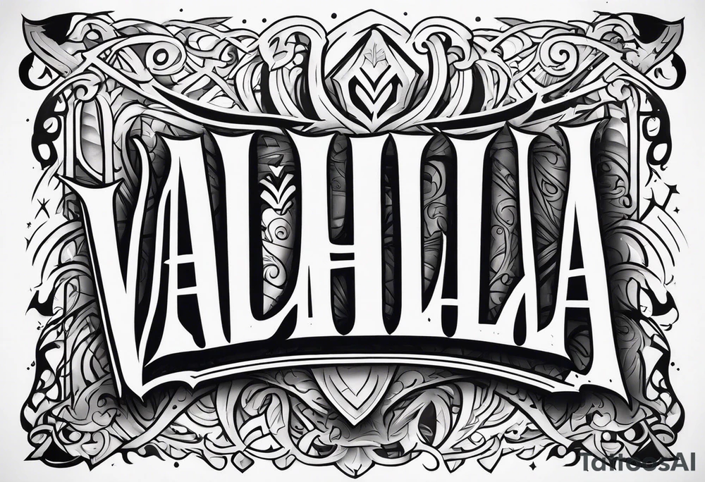 Valhalla mist tattoo idea