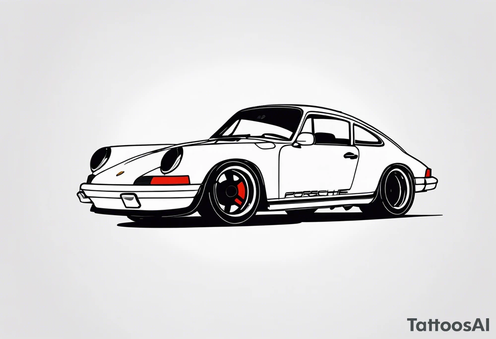 Porsche 911 tattoo idea