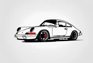 Porsche 911 tattoo idea