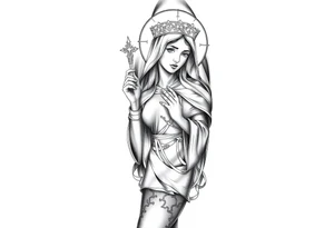 Blessed saint barbara tattoo idea