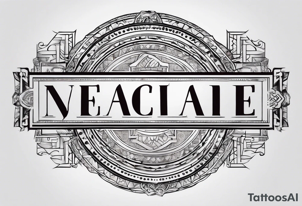 Text Name Roman for different languages tattoo idea