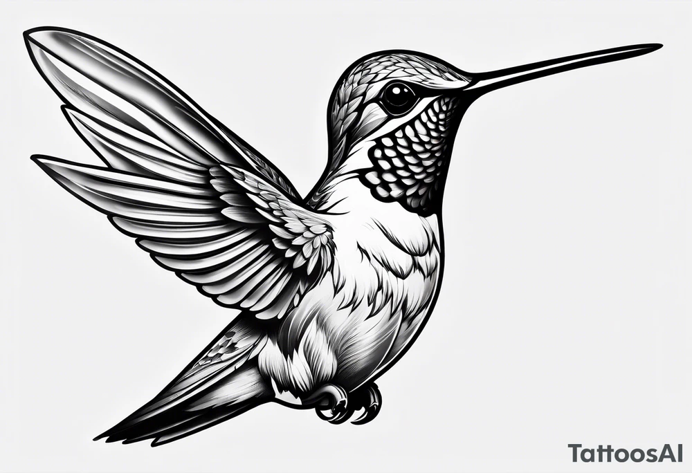 hummingbird tattoo idea