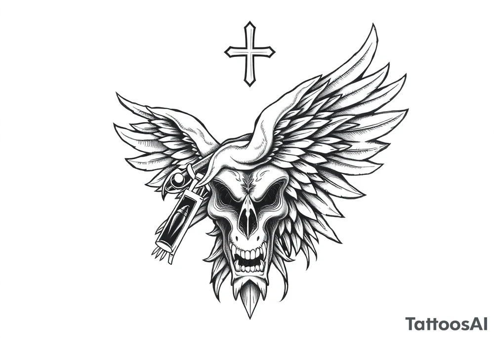 American with Lutheran traditions tattoo idea