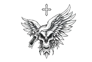 American with Lutheran traditions tattoo idea
