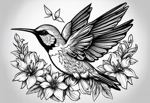 Libra hummingbird yellow finch cardinal flower garden dark sad beautiful mother tattoo idea