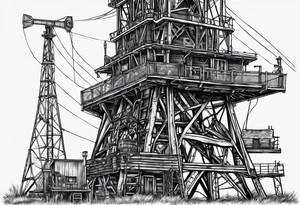 Oil derrick,  texas,  Irish tattoo idea