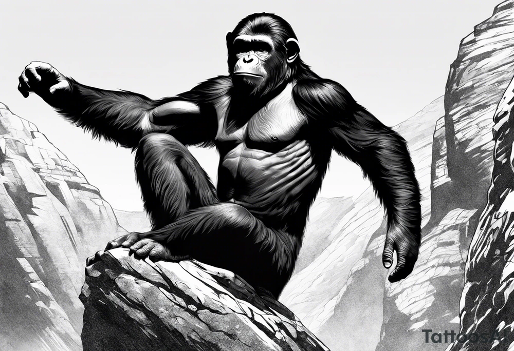 Caesar planet of the apes tattoo idea