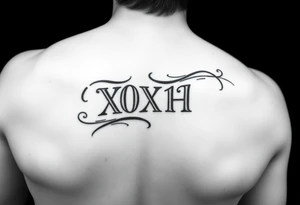 Roman numeral tattoo wrapped around your upper arm/shoulder tattoo idea
