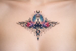 dna comciousness higher self awakening under boob tattoo tattoo idea