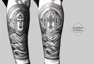 Sleeve with bible verses tattoo idea