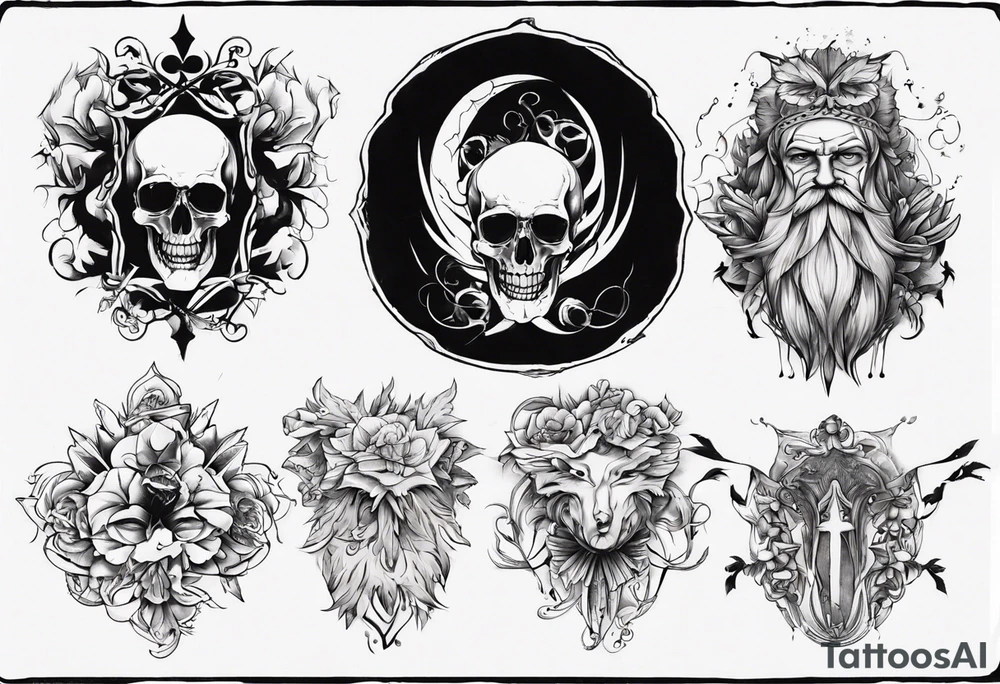 Ein Mann mit Schwanzflossen tattoo idea