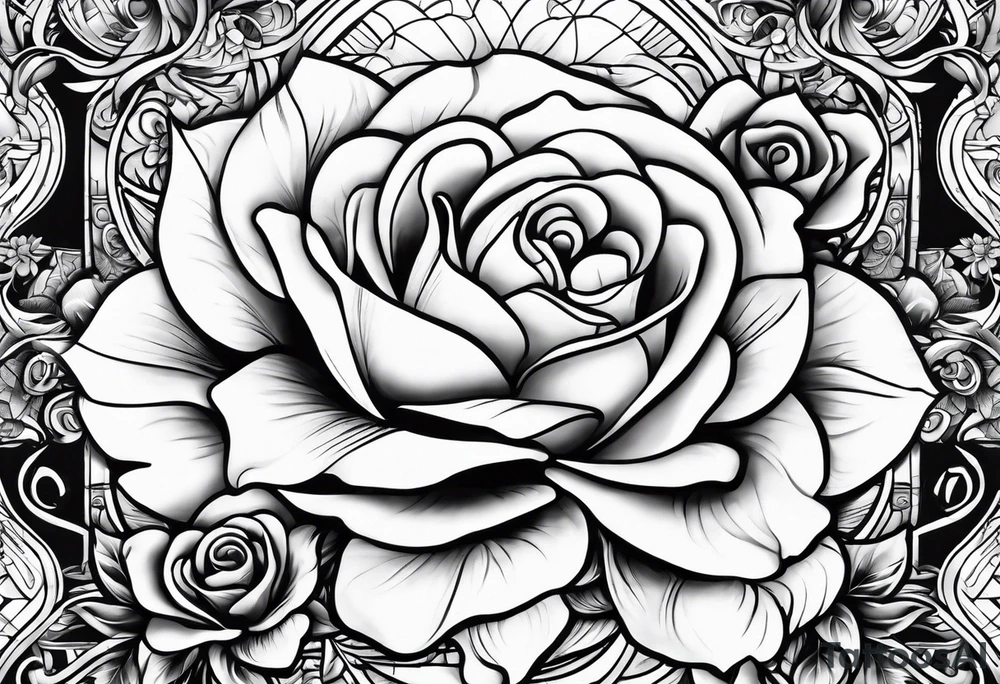 Chicano, flowers tattoo idea