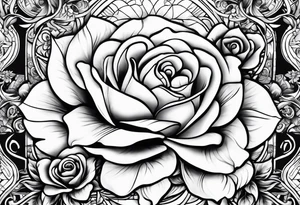 Chicano, flowers tattoo idea