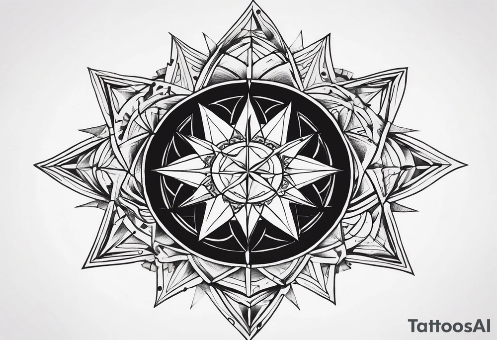 Wind Rose tattoo idea