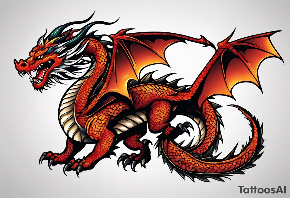 Dragon tattoo idea