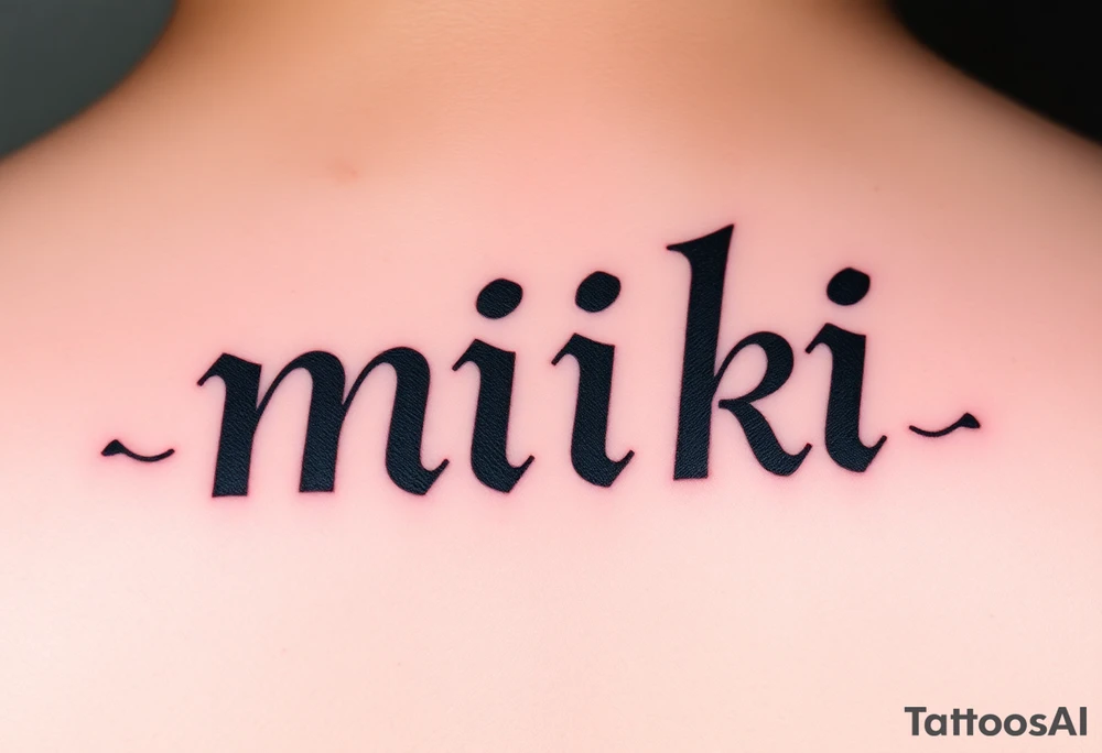 miki tattoo idea