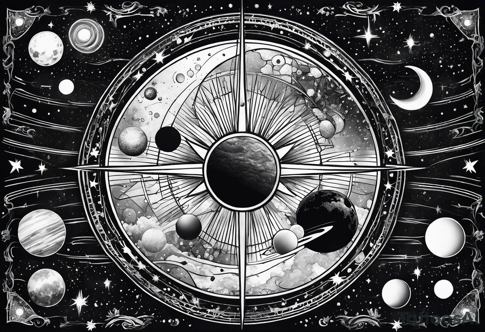 Astronomy tattoo idea