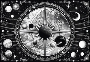 Astronomy tattoo idea