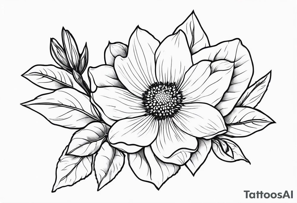 State flower of Colorado tattoo idea