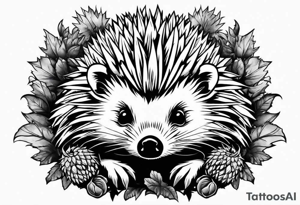 hedgehog with a grenade tattoo idea