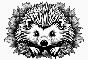 hedgehog with a grenade tattoo idea